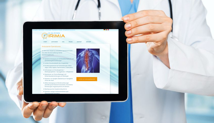 Webdesigner Internetseiten für Arztpraxis